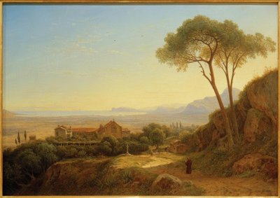 Abendstimmung...Kapuzinerkloster Baida... von Carl Morgenstern
