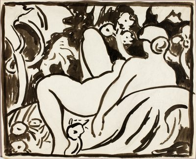 Liegender weiblicher Akt von Carl Newman