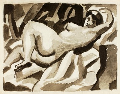Liegender weiblicher Akt von Carl Newman