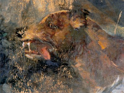Hundekopf von Carl Rudolf Huber
