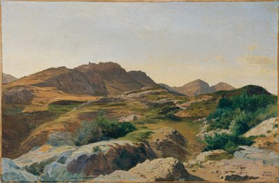 Landschaft im Sabinergebirge von Carl Schuch