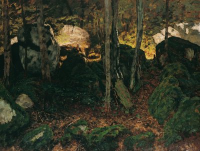 Waldinneres bei Saut du Doubs von Carl Schuch