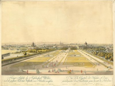 Wien vom Belvedere aus von Carl Schütz