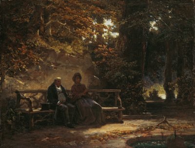 Ausruhende Spaziergänger von Carl Spitzweg
