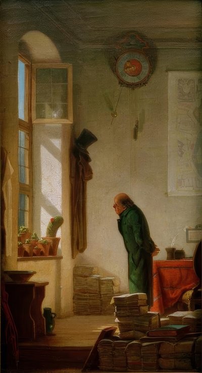 Der Kaktusliebhaber von Carl Spitzweg