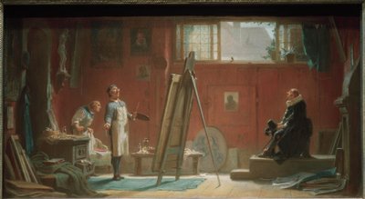 Der Porträtmaler von Carl Spitzweg