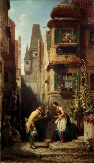 Der ewige Hochzeiter von Carl Spitzweg