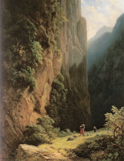 Mäherinnen im Gebirge von Carl Spitzweg
