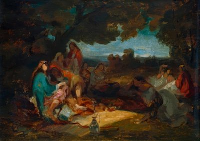Orientalische Gesellschaft von Carl Spitzweg