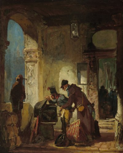 Päpstliche Zollrevision von Carl Spitzweg