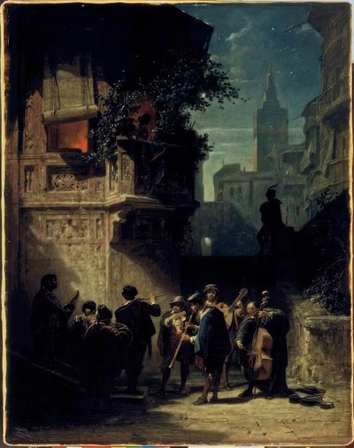 Spanisches Ständchen von Carl Spitzweg