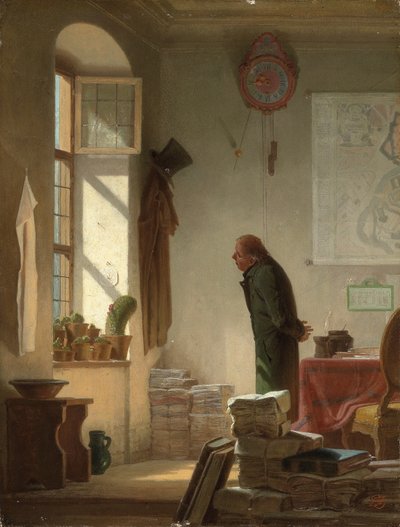 Der Kaktusliebhaber, ca. 1860 von Carl Spitzweg