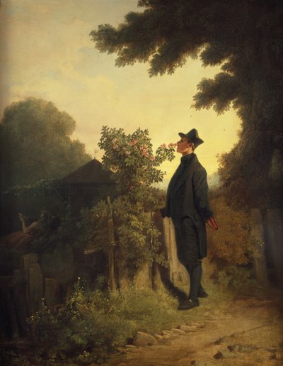 Der Rosenliebhaber, ca. 1847-50 von Carl Spitzweg