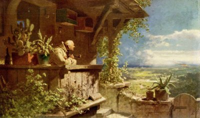 Verdächtiger Rauch von Carl Spitzweg
