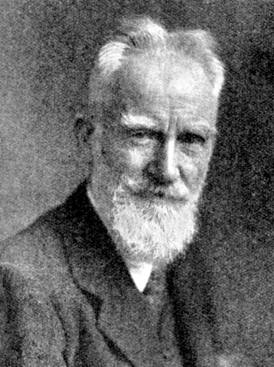 George Bernard Shaw, britischer Dramatiker, 1923 von Carl Vandyk