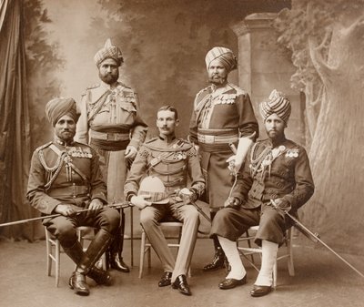 Indische Ordonnanzoffiziere des Königs von Carl Vandyk