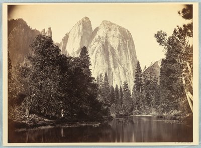Kathedralenfelsen, Yosemite von Carleton E. Watkins