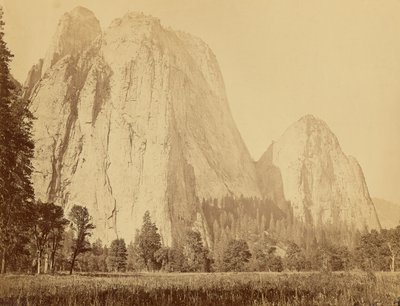 Cathedral Rocks, 2600 Fuß hoch von Carleton Watkins