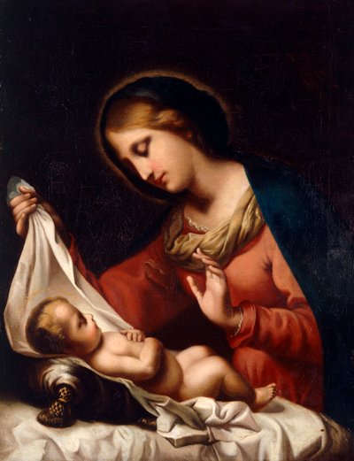 Madonna und Kind von Carlo (after) Dolci