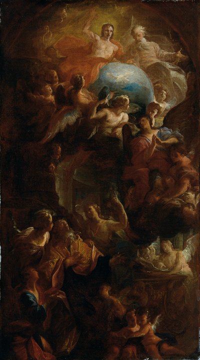 Tod des heiligen Augustinus von Carlo Carlone