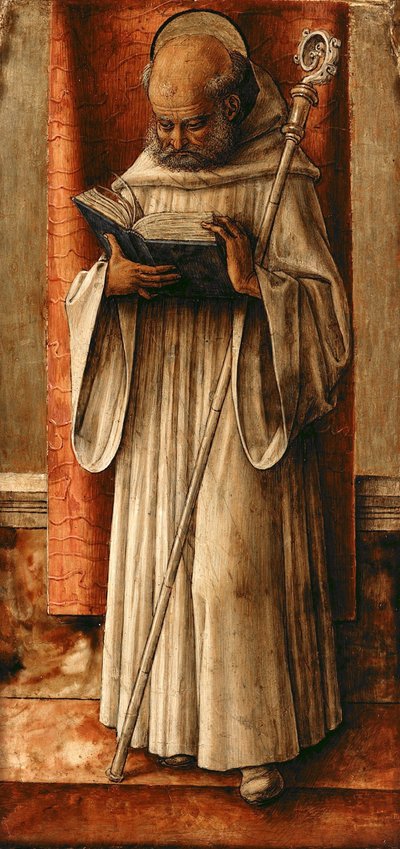 Heiliger Benedikt, um 1490 von Carlo Crivelli