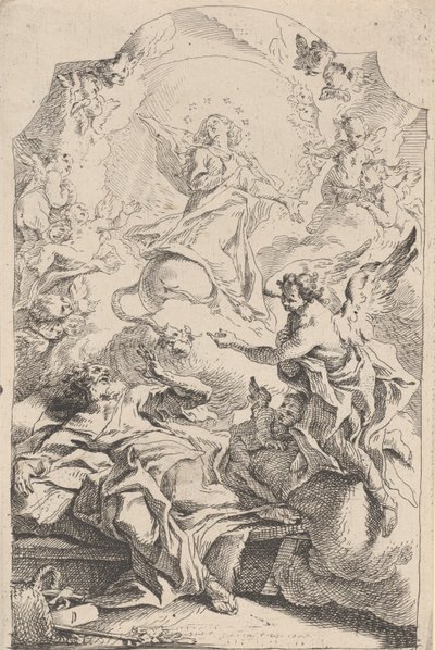Die Verkündigung an den heiligen Joseph von Carlo Innocenzo Carloni