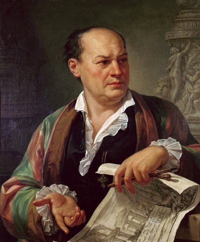 Porträt von Giovanni Battista Piranesi, 1779 von Carlo Labruzzi