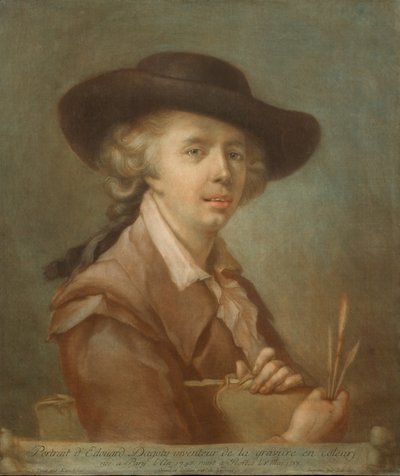 Porträt von Edouard Gautier-Dagoty, 1783 von Carlo Lasinio