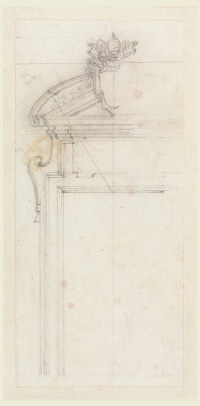 Entwurf für einen Türrahmen von Carlo Marchionni