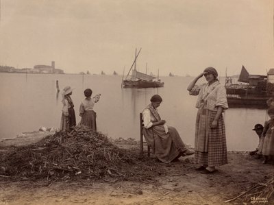 Chioggia, Unter der Marina, um 1870 von Carlo Naya