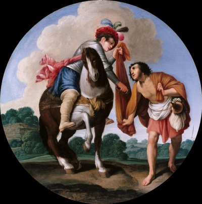 Heiliger Martin und ein Bettler, ca. 1608-1610 von Carlo Saraceni
