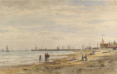 Ramsgate Pier, August 1838 von Caroline Davidson
