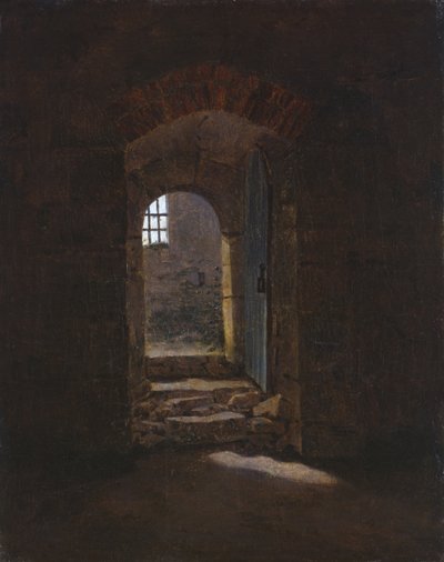 Türrahmen in Meißen, 1827 von Caspar David Friedrich