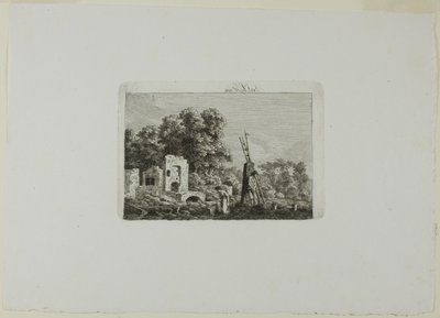 Szene eines Feuers von Caspar David Friedrich