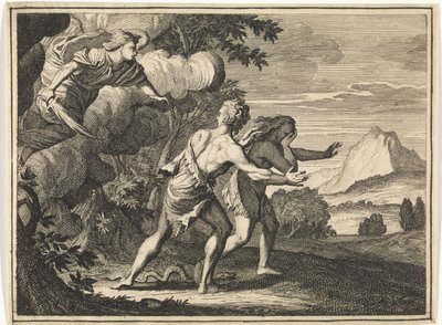 Vertreibung aus dem Paradies von Caspar Luyken