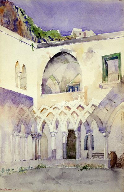 Innenhof des Kapuzinerklosters, Amalfi, 1898 von Cass Gilbert