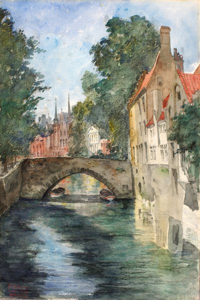 Am Kanal, Brügge von Cass Gilbert
