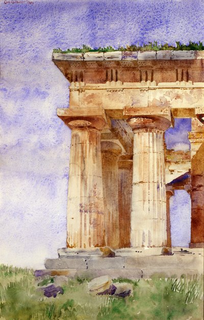 Tempel des Neptun, Paestum von Cass Gilbert