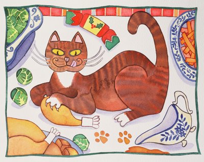 Weihnachtskatze und der Truthahn von Cathy Baxter