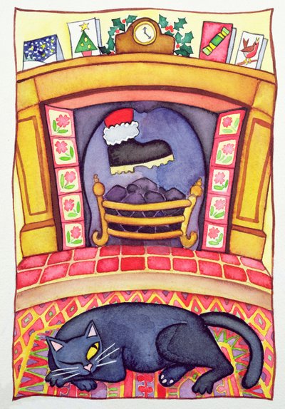 Der Weihnachtsmann kommt durch den Schornstein von Cathy Baxter