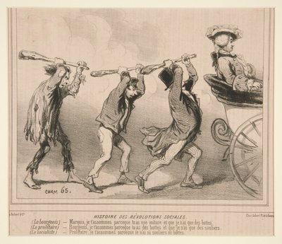 Geschichte der sozialen Revolutionen, aus Le Charivari von Cham
