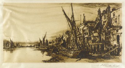 Die Themse bei Limehouse von Charles A. Vanderhoof
