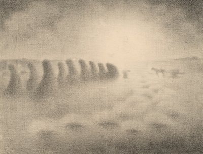 Ende der Ernte von Charles Angrand