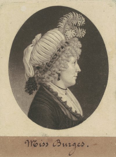 Miss Burges von Charles B. J. Févret de Saint Mémin