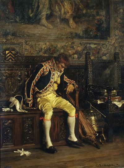 Ein schlafender Diener von Charles Bargue