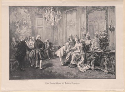 Mozart vor Madame Pompadour von Charles Baude