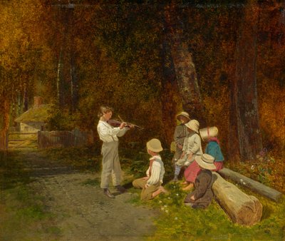 Sein erster öffentlicher Auftritt, 1870 von Charles Caleb Ward