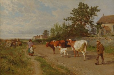 Auf dem Weg zum Markt, 1895 von Charles Collins