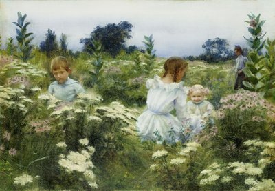 Unter den Wildblumen von Charles Courtney Curran