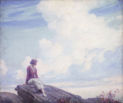 Die rosa Wolke von Charles Courtney Curran